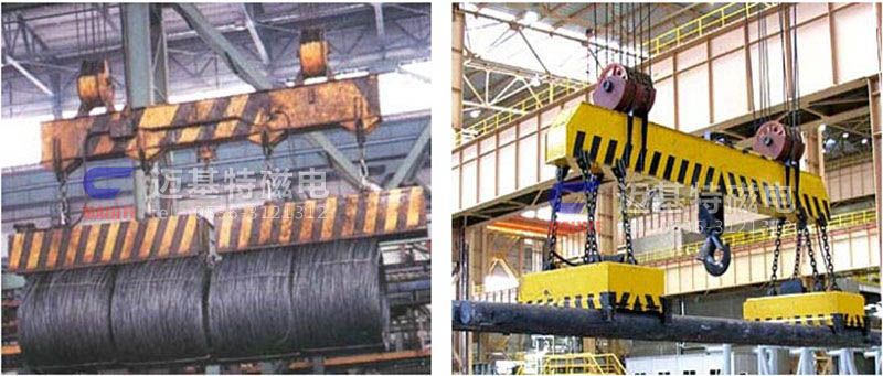 MW12系列、MW15系列吊運(yùn)捆扎螺紋鋼、圓鋼用起重電磁鐵